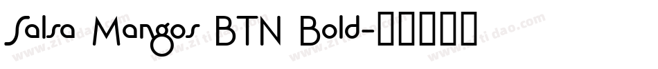 Salsa Mangos BTN Bold字体转换